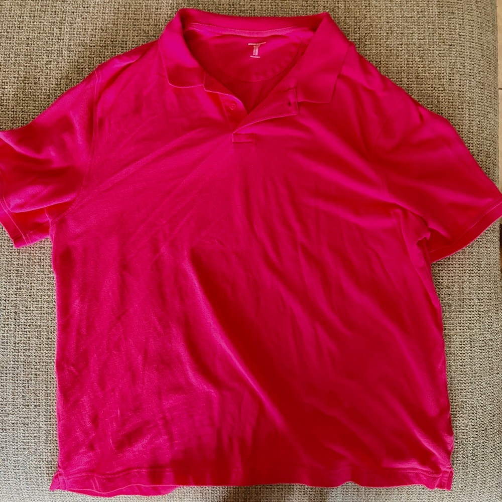 Amazon Essentials Hot Pink Polo Shirt